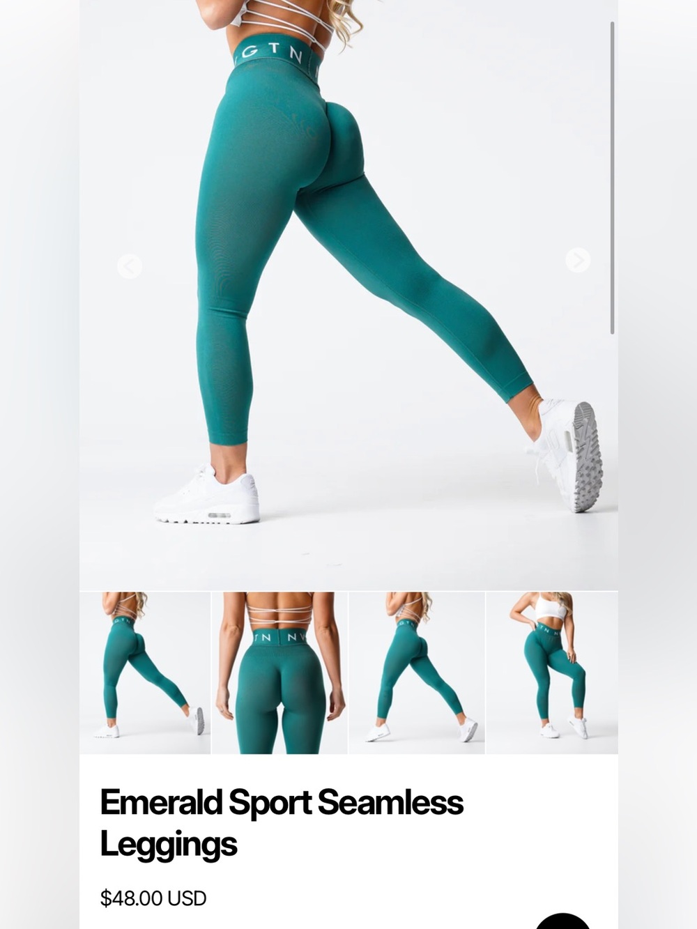 NVGTN Emerald Seamless High-Waist Leggings